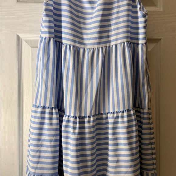 SHEIN Blue and White Striped Mini Dress - Picture 3 of 4